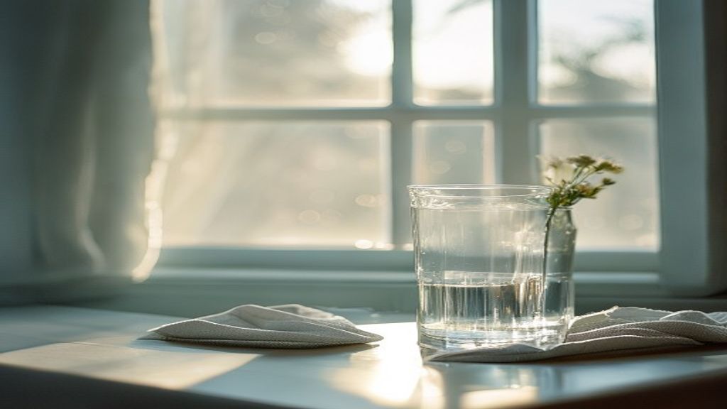 Morning light in workspace suggesting daily practice and routine